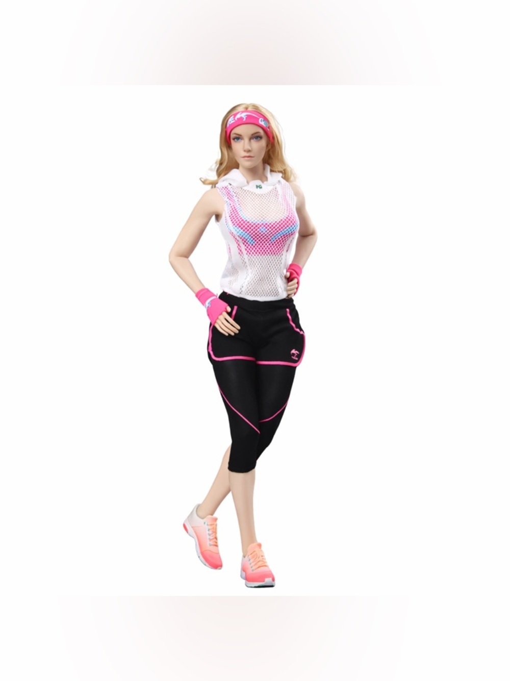 Fire Girl Toys 1/6 Female Outfit Set Complete Sports Clothes Pink FG054B